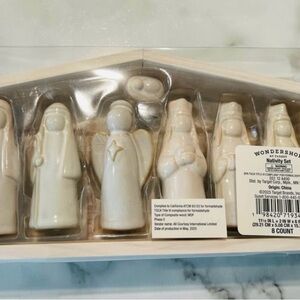 Wondershop Cream Nativity Figurine Set